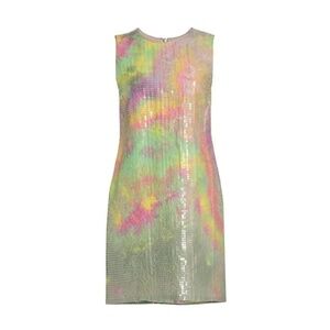 Le Superbe Ibiza Days Sequin Shift Dress in Ibiza Multi Shine